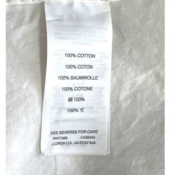 J. Crew Women's Button Front Boy Shirt in Classic White Size 2 - Picture 5 of 8